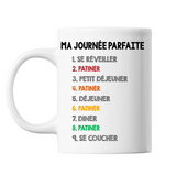 Mug blanc Patiner Journée Parfaite - Planetee