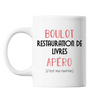 Mug Restauration de Livre C'est ma Routine Blanc - Planetee