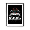 Affiche Ju-Jitsu Légende Combattant - Planetee