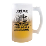 Chope de bière Jérémie Prénom Pilier de Bar - Planetee