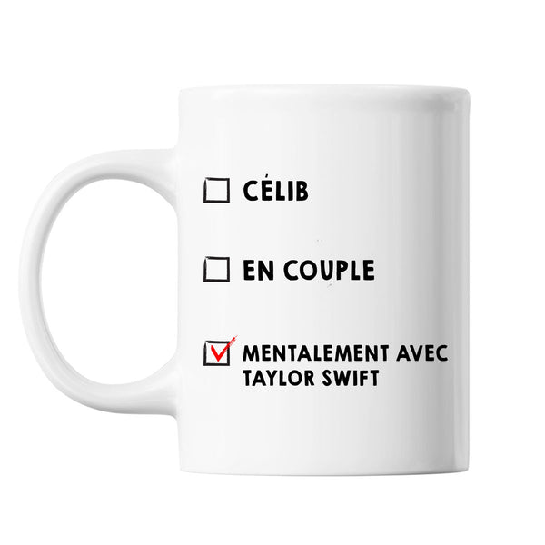 Mug Couple En couple avec Célébrité - Taylor Swift - Planetee