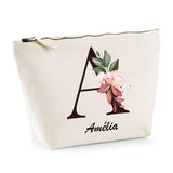 Trousse Amélia Lettre fleur - Planetee