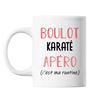 Mug Karaté C'est ma Routine Blanc - Planetee