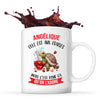 Mug Angélique Elle est aux fraises - Planetee