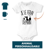 Cadeau Bébé Enfant Ferai Demain Animal Personnalisable - Planetee