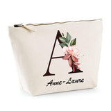 Trousse Anne-Laure Lettre fleur - Planetee