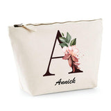 Trousse Annick Lettre fleur - Planetee