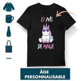 Cadeau Femme Licorne Magie Âge Personnalisable - Planetee