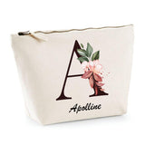Trousse Apolline Lettre fleur - Planetee