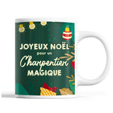 Tasse Noël Charpentier homme Vert - Planetee
