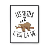Affiche Les siestes c'est la vie - Planetee