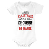 Body bébé La Petite Assistante de Cuisine de Mamie - Planetee