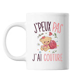 Mug Couture j'peux pas Blanc - Planetee