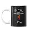 Mug zumba j'peux pas Noir - Planetee