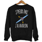 Sweat Aviron Désolé J'peux pas - Planetee