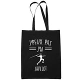 Sac Tote Bag Javelot Girl Je peux pas Noir - Planetee