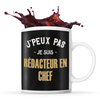 Mug Rédacteur en Chef J'peux pas - Planetee