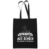 Sac Tote Bag Échecs Légende tu deviendras Noir - Planetee