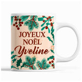 Tasse Noël Yveline Beige - Planetee