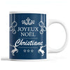 Tasse Noël Christiane Bleu - Planetee