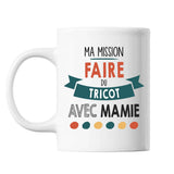 Mug Ma mission Tricot avec Mamie - Planetee