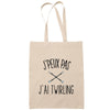 Sac Tote Bag J'peux pas Twirling beige - Planetee