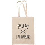 Sac Tote Bag J'peux pas Twirling beige - Planetee