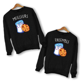 Sweat couple Meilleur ensemble | cookie lait - Planetee