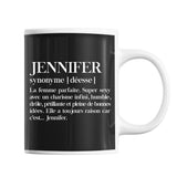 Mug Jennifer Définition Déesse - Planetee