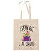 Sac Tote Bag J'peux pas Cirque beige - Planetee