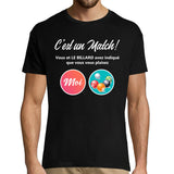 T-shirt Homme Billard Parodie site de rencontre - Planetee