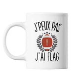 Mug Flag j'peux pas Blanc - Planetee