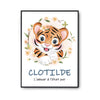 Affiche Clotilde Amour Pur Tigre - Planetee