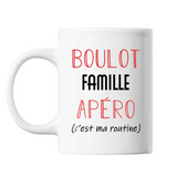 Mug Famille C'est ma Routine Blanc - Planetee