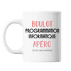 Mug Programmation Informatique C'est ma Routine Blanc - Planetee