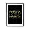 Affiche golf soit avec toi - Planetee