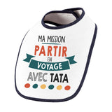 Bavoir bébé Ma mission Voyage avec Tata - Planetee