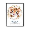 Affiche Mila Amour Pur Tigre - Planetee