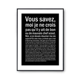 Affiche Chef Scout Bon ou Mauvais - Planetee