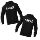 Sweat à capuche couple Basique. Simple. | Référence Orelsan - Planetee