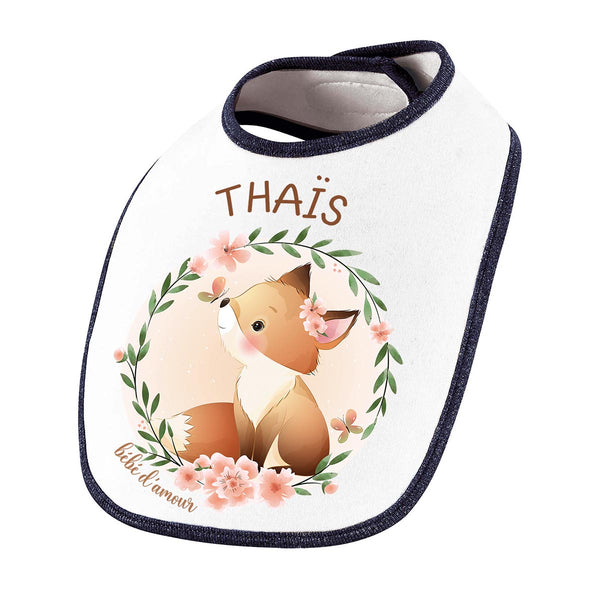 Cadeau Bébé Enfant d'Amour Renard Prénom Personnalisable Fille - Planetee