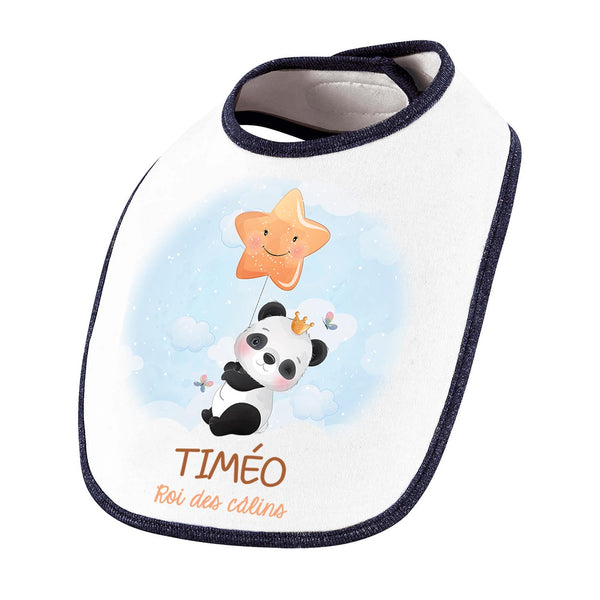 Cadeau Bébé Enfant Roi des câlins Panda Prénom Personnalisable - Planetee