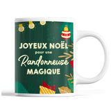 Tasse Noël Randonneuse femme Vert - Planetee