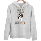 Sweat à Capuche Beagle | Je peux pas - Planetee