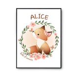 Affiche Alice Bébé d'amour Renard - Planetee