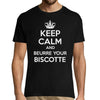T-shirt Homme OSS117 - Keep Calm and Beurre Your biscotte - Planetee