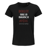 T-shirt femme Faire un marathon C'est ma Routine - Planetee