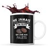 Mug personnalisable palets Prénom Femme Métier Age pour Joueuse de Palets - Planetee