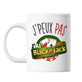 Mug Black jack j'peux pas Blanc - Planetee