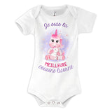 Affiche Bébé Enfant Meilleure Famille Licorne Personnalisable Fille - Planetee